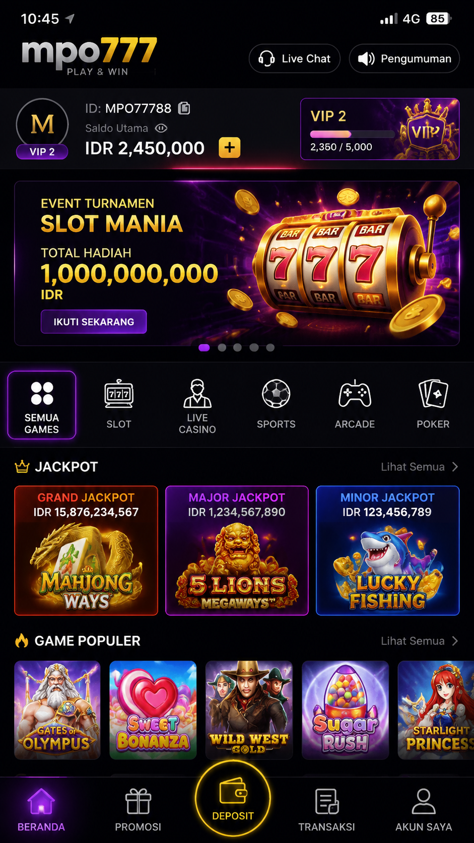 Screenshot 1 mpo777